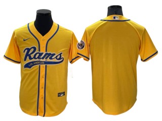 Los Angeles Rams Blank Baseball Style Jersey - Yellow/Cream/Blue/White