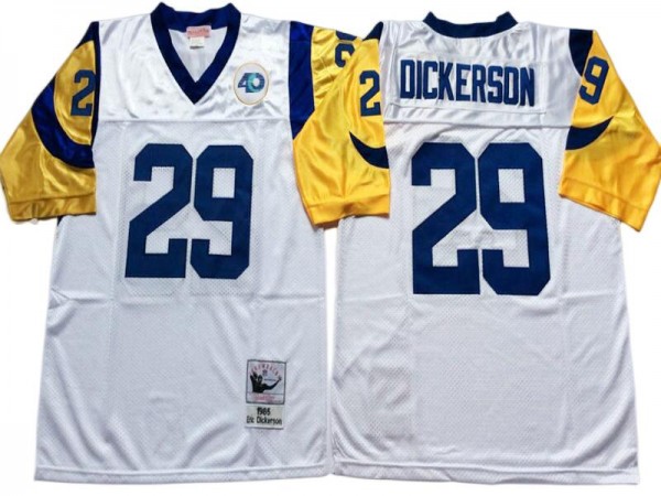 Los Angeles Rams Mitchell & Ness #29 Eric Dickerson White Legacy Jersey