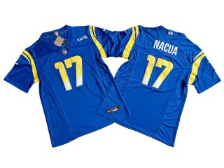 Los Angeles Rams #17 Puka Nacua Royal Vapor F.U.S.E. Limited Jerse