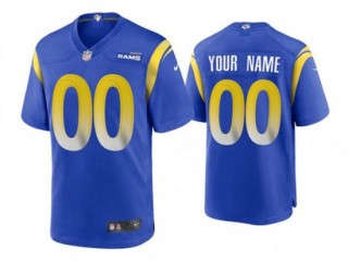 Custom Los Angeles Rams Royal Vapor Limited Jersey