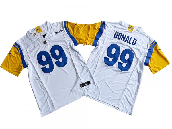 Los Angeles Rams #99 Aaron Donald White Vapor F.U.S.E. Limited Jersey