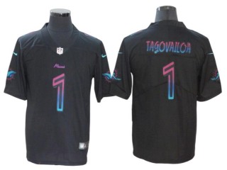 Miami Dolphins #1 Tua Tagovailoa Black City Edition Jersey