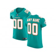 Custom Miami Dolphins Aqua Vapor Limited Jersey