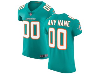 Custom Miami Dolphins Aqua Vapor Limited Jersey