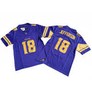 Minnesota Vikings #18 Justin Jefferson Purple Alternate Vapor F.U.S.E. Limited Jersey