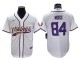 Minnesota Vikings #84 Randy Moss Baseball Style Jersey