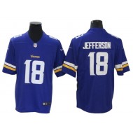 Minnesota Vikings #18 Justin Jefferson Purple Vapor Limited Jersey