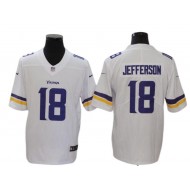 Minnesota Vikings #18 Justin Jefferson White Vapor Limited Jersey