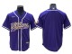 Minnesota Vikings Baseball Style Style Jersey - Purple/White/Yellow