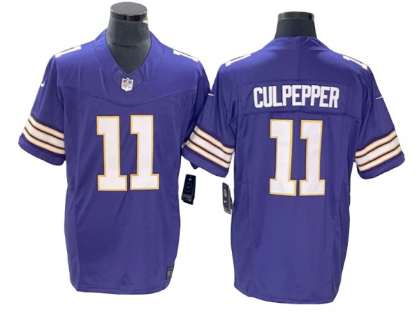 Minnesota Vikings #11 Daunte Culpepper Purple Classic Vapor F.U.S.E. Limited Jersey