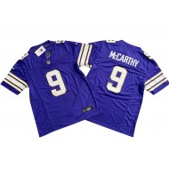 Minnesota Vikings #9 J.J. McCarthy Purple Classic Vapor F.U.S.E. Limited Jersey