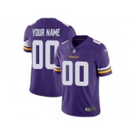 Custom Minnesota Vikings Purple Vapor Limited Jersey