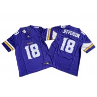 Minnesota Vikings #18 Justin Jefferson Purple Vapor F.U.S.E. Limited Jersey