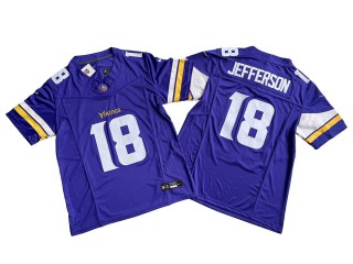 Minnesota Vikings #18 Justin Jefferson Purple Vapor F.U.S.E. Limited Jersey