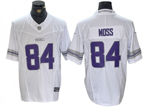 Minnesota Vikings #84 Randy Moss White Alternate Vapor F.U.S.E. Limited Jersey