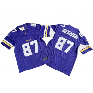 Minnesota Vikings #87 T.J. Hockenson Purple Vapor F.U.S.E. Limited Jersey