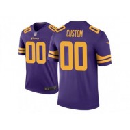 Custom Minnesota Vikings Purple Color Rush Limited Jersey