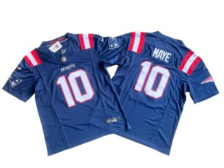 New England Patriots #10 Mac Jones Navy Vapor F.U.S.E. Limited Jersey