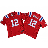 New England Patriots #12 Tom Brady Red Vapor F.U.S.E. Limited Jersey