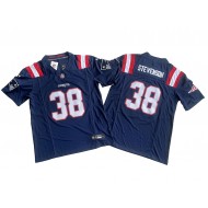 New England Patriots #38 Rhamondre Stevenson Navy Vapor F.U.S.E. Limited Jersey