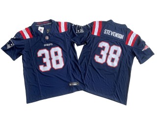 New England Patriots #38 Rhamondre Stevenson Navy Vapor F.U.S.E. Limited Jersey