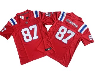 New England Patriots #87 Rob Gronkowski Red Vapor F.U.S.E. Limited Jersey