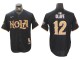 New Orleans Saints #12 Chris Olave Baseball 2024 Jersey-Black & White & Gold