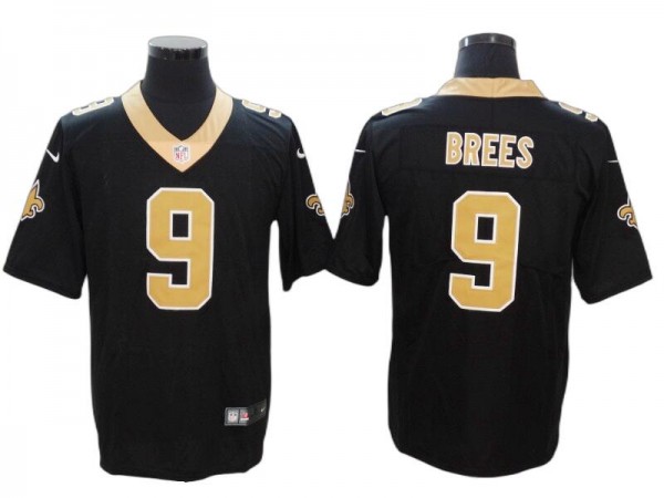 New Orleans Saints #9 Drew Brees Black Vapor Untouchable Limited Jersey