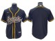 New Orleans Saints Blank Baseball Style Jersey - Black/White/Gold