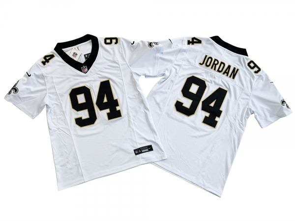 New Orleans Saints #94 Cameron Jordan White Vapor F.U.S.E. Limited Jersey