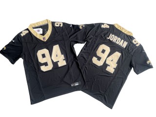 New Orleans Saints #94 Cameron Jordan Black Vapor F.U.S.E. Limited Jersey