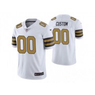 Custom New Orleans Saints White Color Rush Limited Jersey