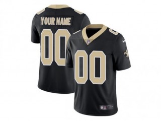 Custom New Orleans Saints Black Vapor Limited Jersey