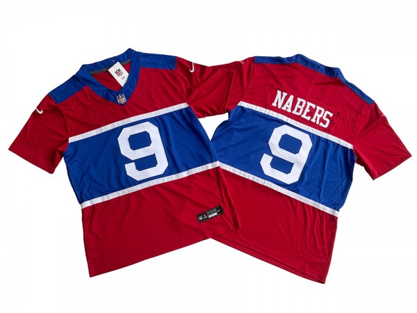 New York Giants #9 Malik Nabers Century Red Alternate Vapor F.U.S.E. Limited Jersey