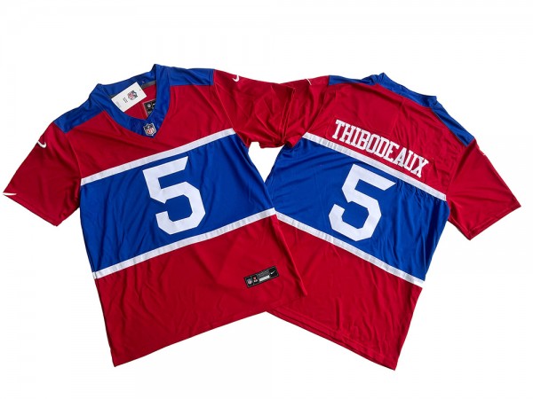 New York Giants #5 Kayvon Thibodeaux Century Red Alternate Vapor F.U.S.E. Limited Jersey