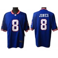 New York Giants #8 Daniel Jones Royal Classic Vapor Limited Jersey