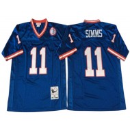 M&N New York Giants #11 Phil Simms Royal 1986 Legacy Jersey