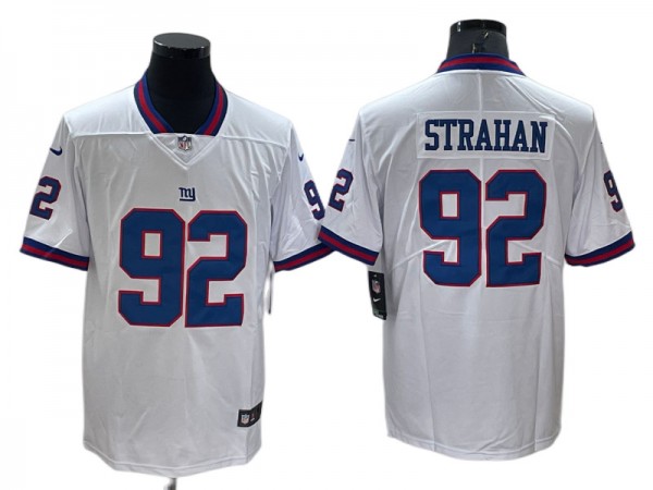 New York Giants #92 Michael Strahan White Limited Color Rush Jersey