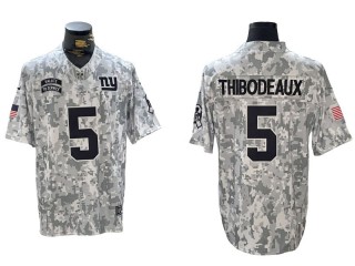 New York Giants #5 Kayvon Thibodeaux Arctic Camo 2024 Salute to Service Limited Jersey