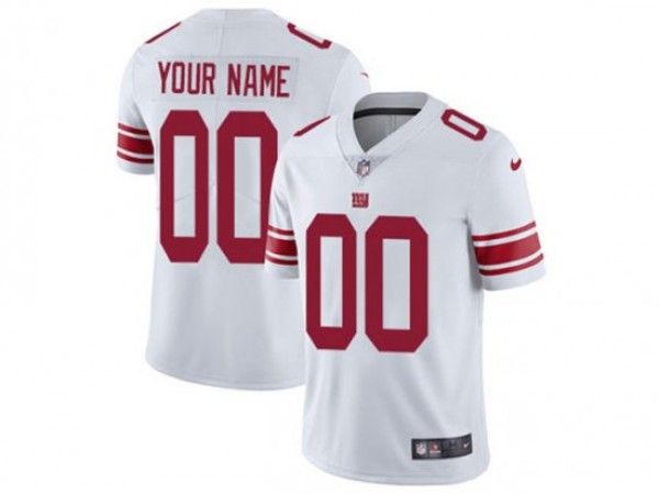 Custom New York Giants White Vapor Limited Jersey