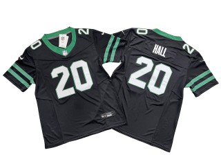 New York Jets #20 Breece Hall Black Vapor F.U.S.E. Limited Jersey