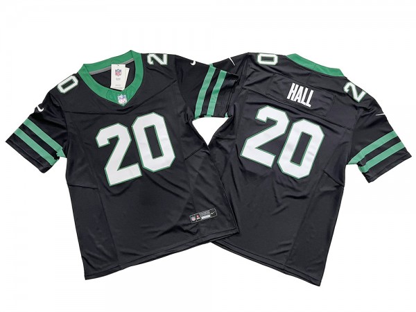 New York Jets #20 Breece Hall Black Vapor F.U.S.E. Limited Jersey