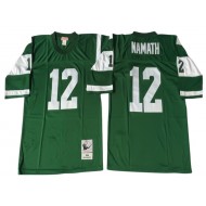 M&N New York Jets #12 Joe Namath Green Legacy Jersey