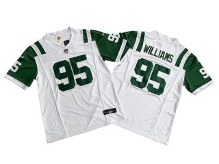 New York Jets #95 Quinnen Williams White Classic Alternate Vapor F.U.S.E. Limited Jersey