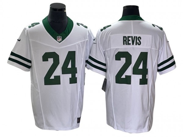 New York Jets #24 Darrelle Revis White Legacy Vapor F.U.S.E. Limited Jersey