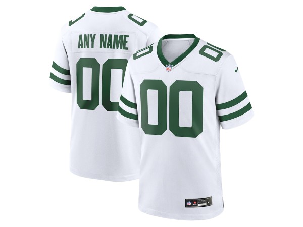 Custom New York Jets White Vapor F.U.S.E. Limited Jersey