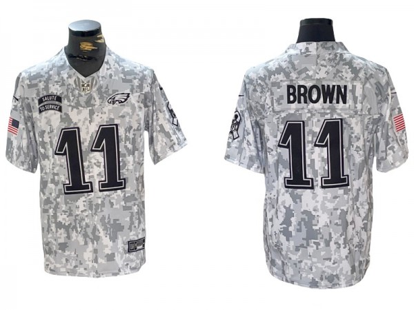 Philadelphia Eagles #11 A.J. Brown 2024 Salute to Service Limited Jersey