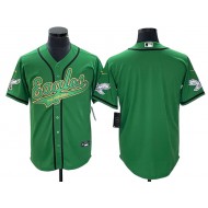 Philadelphia Eagles Blank Kelly Green Baseball Style Jersey