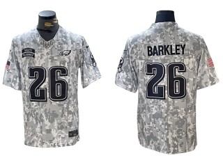 Philadelphia Eagles #26 Saquon Barkley 2024 Salute To Service Limited Jersey