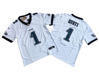 Philadelphia Eagles #1 Jalen Hurts Vapor F.U.S.E. Limited Jersey - White